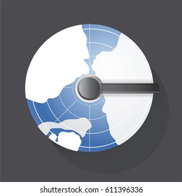 Globe world map vector illustration 