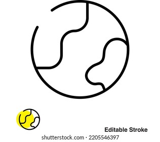 Globe World Vektorsymbol