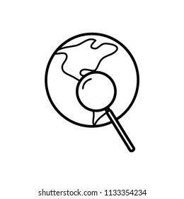 globe,internet, world wide web icon vector template