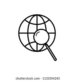 globe,internet, world wide web icon vector template