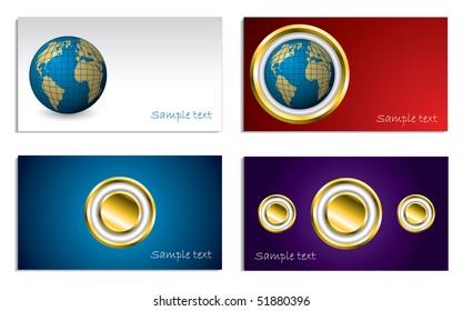 Globes and buttons business set