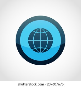 Globes Icon Isolated on White Background