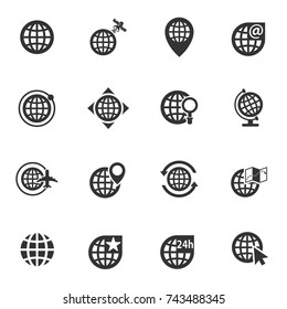 globes vector icons for your creative ideas
