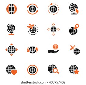 globes web icons for user interface design
