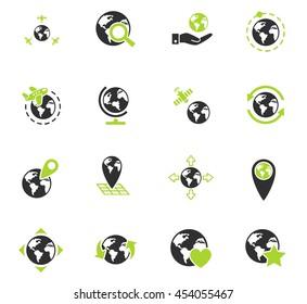 globes web icons for user interface design