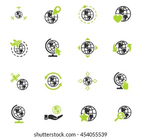 globes web icons for user interface design