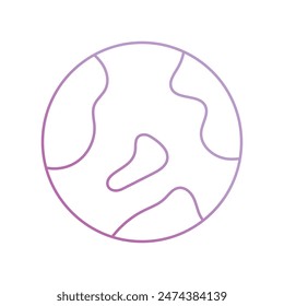 globle icon with white background vector stock illustration