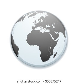 Globo World button sign