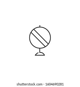 Globus Earth eco vector icon