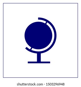 Globus geography vector flat icon for UI