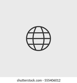 Globus icon illustration isolated vector sign symbol
