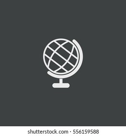 Globus  icon isolated on black background