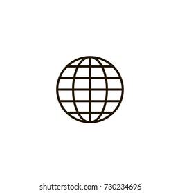 globus icon. sign design