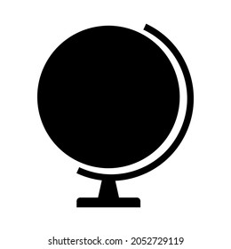 Globus map icon, Earth globe symbol, travel to world, plated for web, logo, website vector illustration .