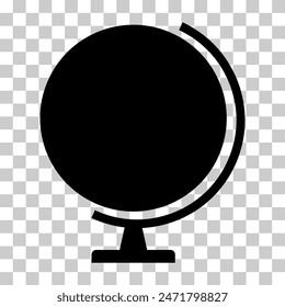 Globus map icon, Earth sign globe symbol, website design concept vector illustration .