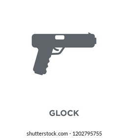 glock icon. glock design concept from Army collection. Simple element vector illustration on white background.