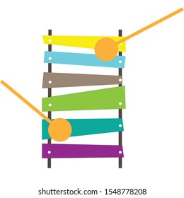 glockenspiel simple illustration clip art vector