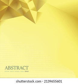 Glod poligon gradient transparent triangles abstract background bacground vector with text form for artwork