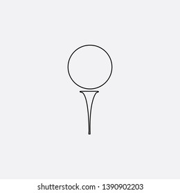 glof ball icon sign signifier vector
