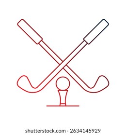 glof icon with white background vector stock illustration