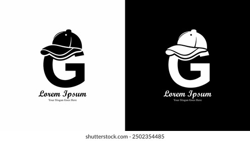 Diseño del logotipo de G con un sombrero