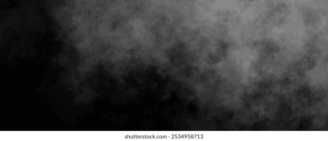 La neblina y la neblina gris se extienden a través de una atmósfera oscura, perfecta para crear un efecto etéreo y misterioso.
