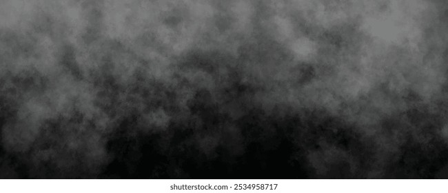 La neblina y la neblina gris se extienden a través de una atmósfera oscura, perfecta para crear un efecto etéreo y misterioso.
