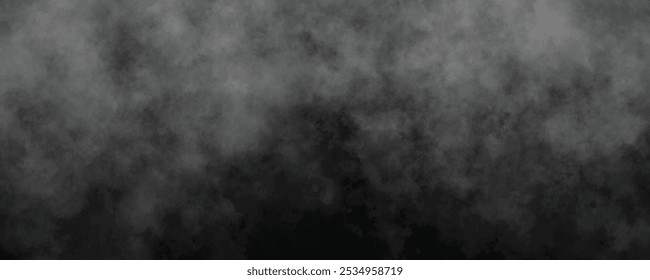 La neblina y la neblina gris se extienden a través de una atmósfera oscura, perfecta para crear un efecto etéreo y misterioso.
