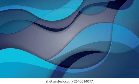 Gloomy gray-blue background with 3D effect. An excellent illustration for advertising, posters, postcards, business cards, corporate attributes and your other projects. Vector.