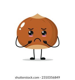 Sombroso soporte de avellanas solitario vector Ilustración triste