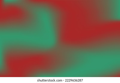 Gloomy red green gradient poster. Twocolored blurred flaming herd vector background. Minimal style fog banner. Art landing design wallpaper. Mockup for flyer social media card ads presentation labels.