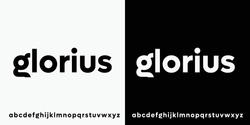 Glorius Clean Unique Sans Serif Font Alphabet Typeface Typography