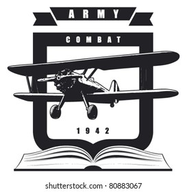 glory army shield with plane