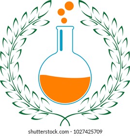 glory of chemistry. fourth variant. vector illustration