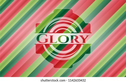 Glory christmas style emblem.