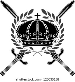 glory of empire. stencil. vector illustration