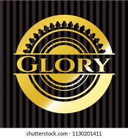 Glory gold emblem or badge