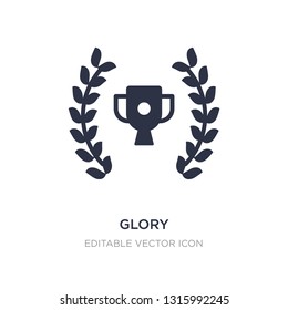 glory icon on white background. Simple element illustration from Entertainment concept. glory icon symbol design.