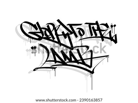 Similar – Image, Stock Photo flutter man Spray Tagger