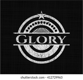 Glory on blackboard