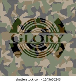 Glory on camo texture