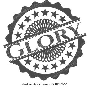 Glory pencil emblem