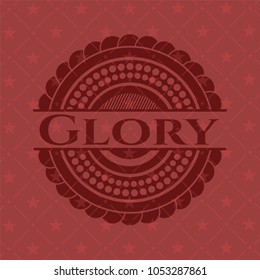  Glory red emblem. Retro
