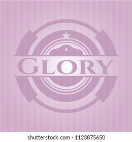 Glory retro pink emblem