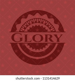 Glory retro red emblem