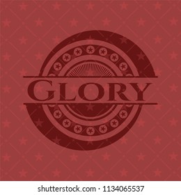 Glory retro red emblem