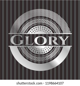 Glory silver emblem or badge