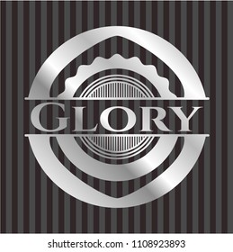  Glory silver shiny badge