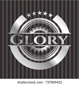 Glory silvery shiny emblem