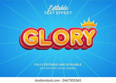 GLORY TEXT EFFECT EPS FILE